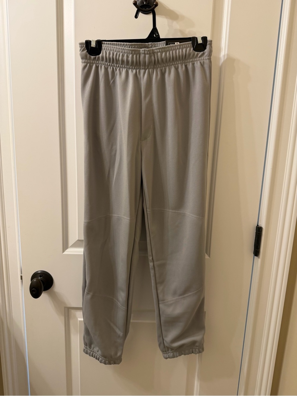 Gray Athletic Joggers with Elastic Waist - Softball Pants